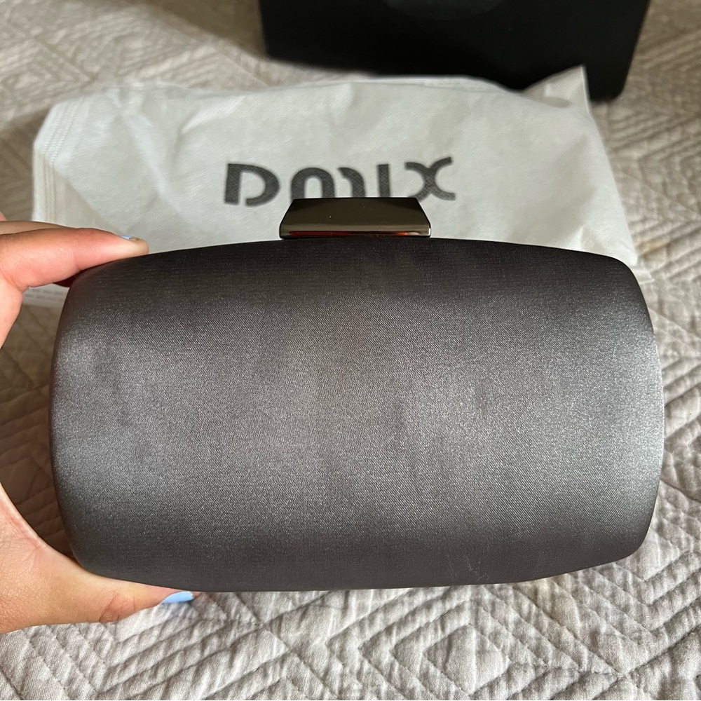 DMIX Womens Satin Silk Hard Case Box Clutch Evening Bags
